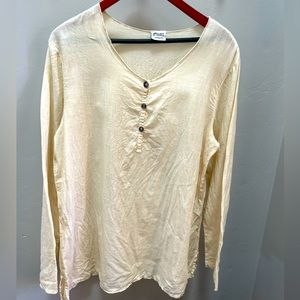 CP Shades 100% Linen Tunic - size L